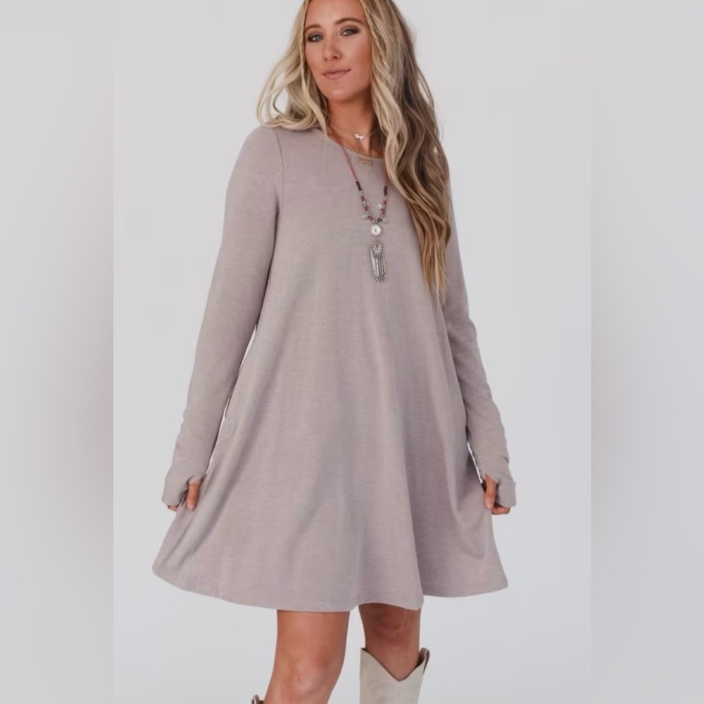 Three Bird Nest Pink Midi Dress